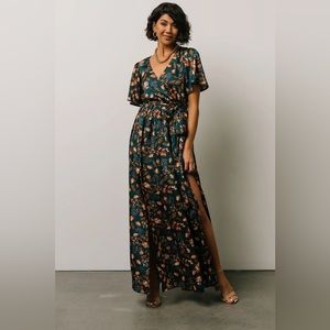 Satin maxi dress